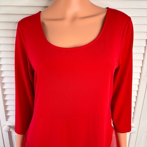 RALPH C. Red Blouse Size Large - Picture 2 of 7